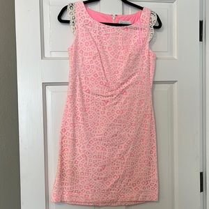 Hot pink and lace Jessica Simpson dress